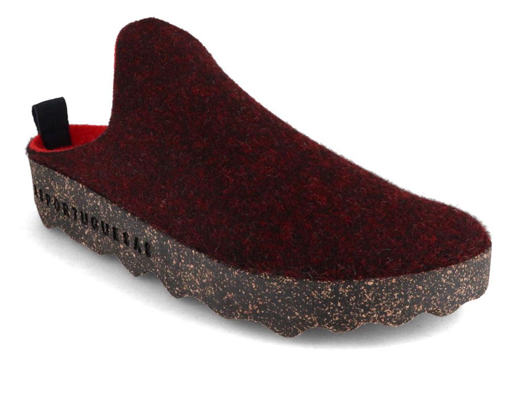 ASPORTUGUESAS (Donna) Pantofole in feltro Come, merlot doppio