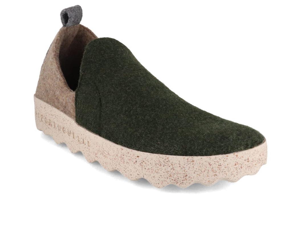 ASPORTUGUESAS (donna) Pantofole City, verde taupe