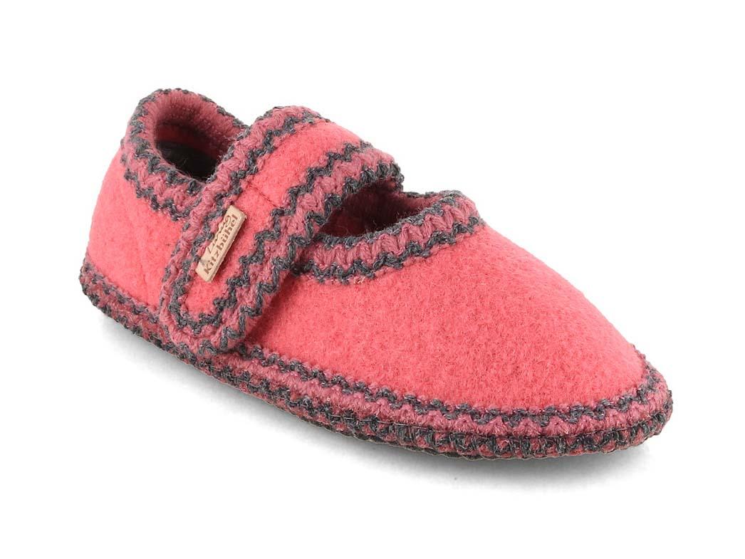 Ballerina Babs da bambino Living Kitzb�hel con decorazione all'uncinetto, dolce corallo