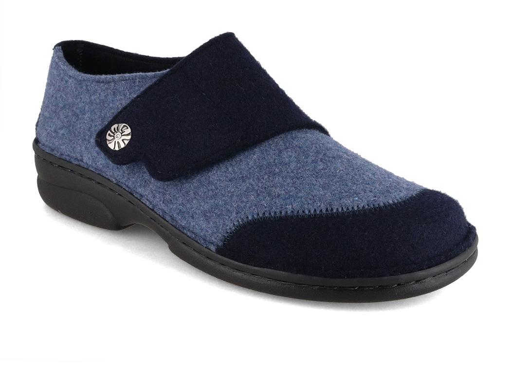 Berkemann BERKOFLEX pantofole da donna Jarla, blu/blu scuro