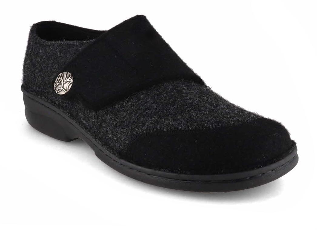 Berkemann Pantofole da donna BERKOFLEX Jarla, nere