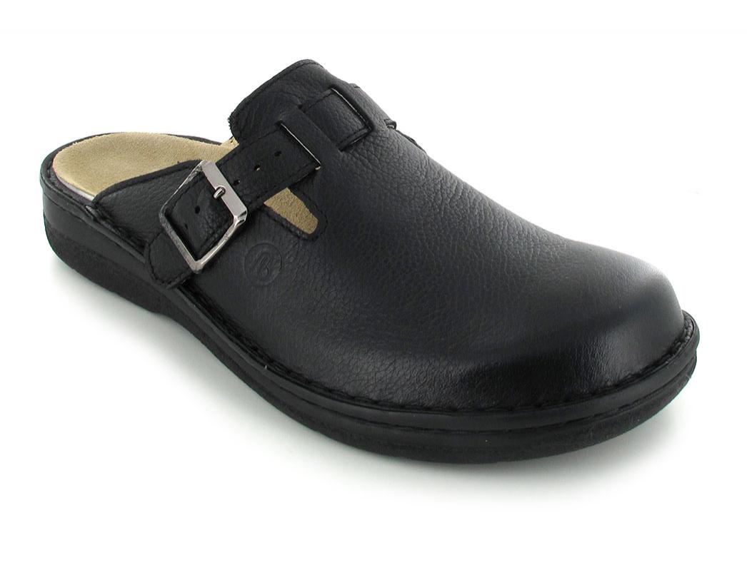 Berkemann in pelle Zoccoli BERKOFLEX Max, nero