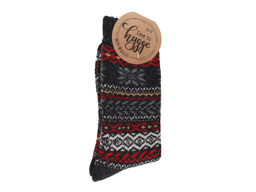 Calzini WoolFit� Time to Hygge in lana, antracite