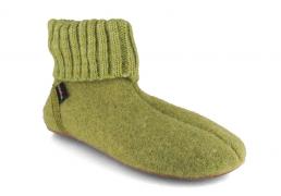 HAFLINGER Ciabatte Everest Karlo, verde scuro