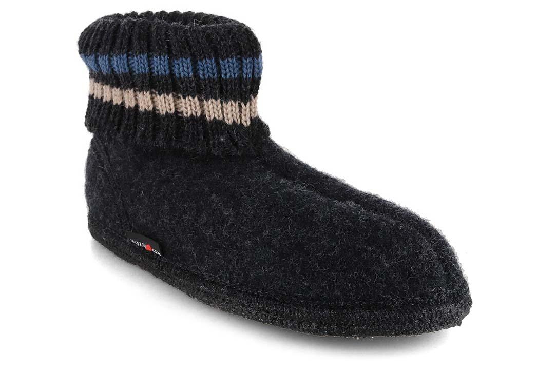 HAFLINGER Pantofole Paul, grafite