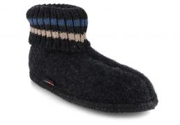 Unisex Woolen Slipper Boot Haflinger Paul, graphite 