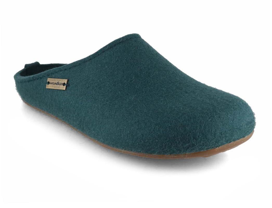 HAFLINGER Pantofole da donna Everest Fundus, verde pino