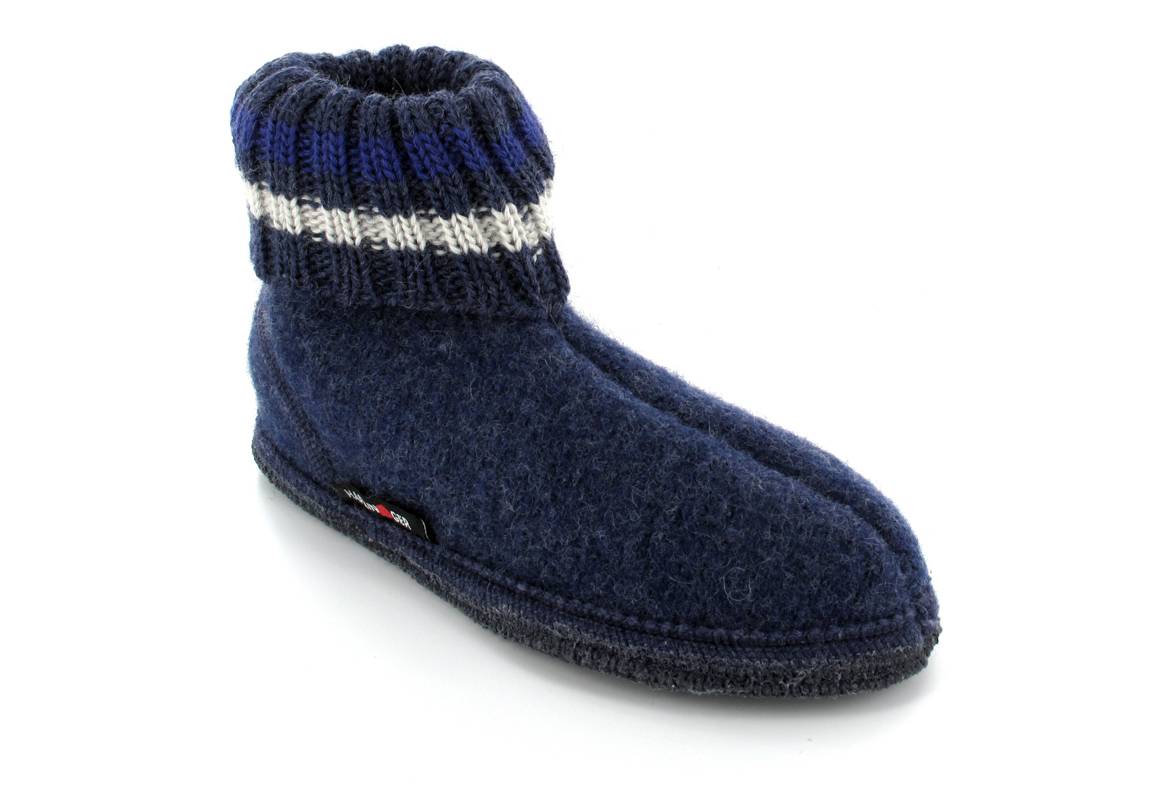 HAFLINGER Pantofole da rifugio Paul, jeans