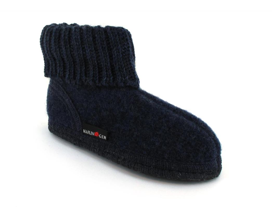 HAFLINGER Pantofole da rifugio per bambini Karl, jeans