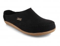 Unisex Felt Clog Haflinger Blizzard Credo, black 
