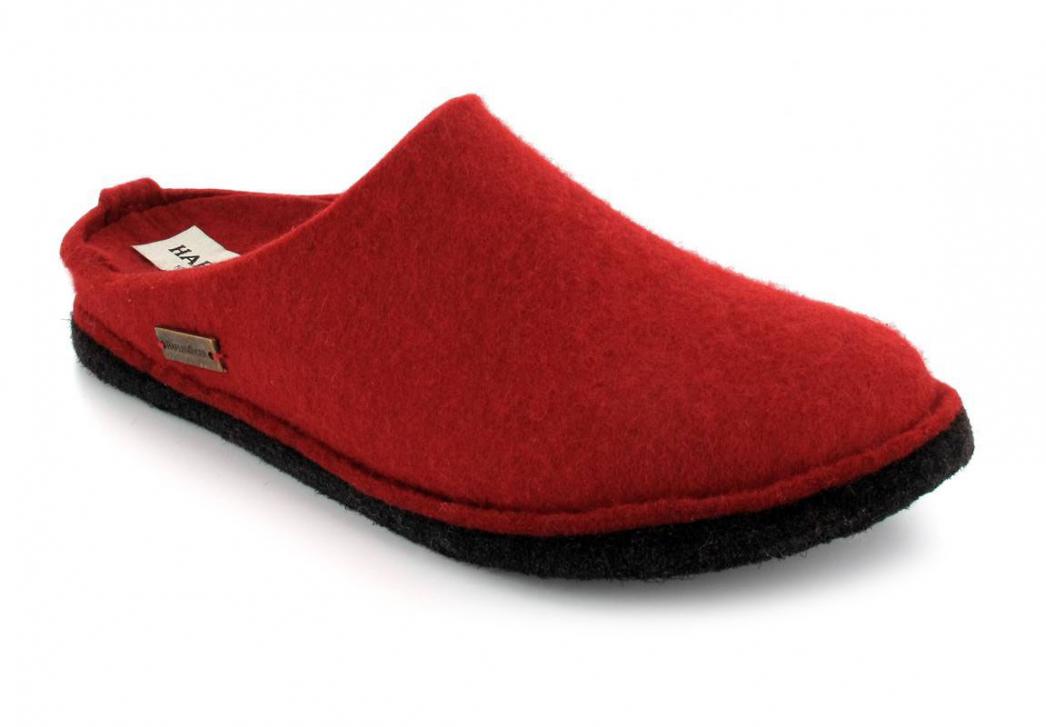 HAFLINGER Pantofole in feltro Flair Soft, rubino