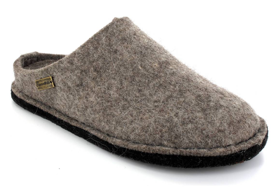 HAFLINGER Pantofole in feltro Flair Soft, torba
