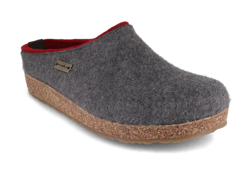 HAFLINGER Pantofole in feltro Grizzly Kris, antracite
