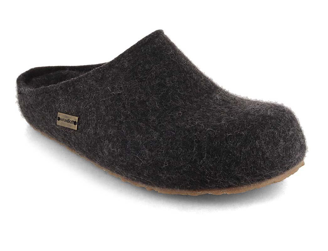 HAFLINGER Pantofole in feltro Grizzly Michel, grafite