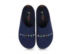 HAFLINGER Pantofole in feltro Grizzly Pistengl�ck, jeans