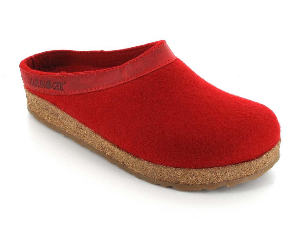 HAFLINGER Pantofole in feltro Grizzly Torben, rubino