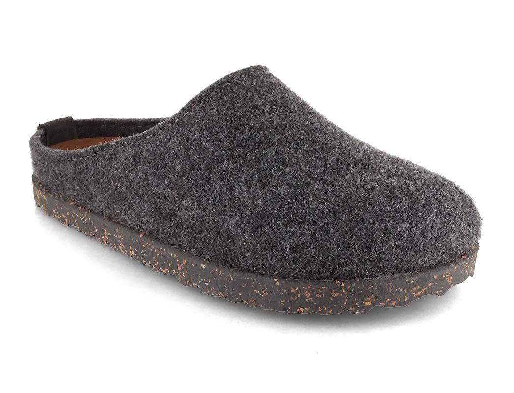 HAFLINGER Pantofole in feltro Manhattan, antracite