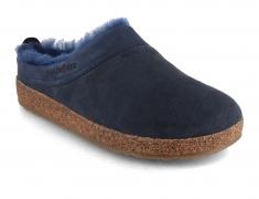 Pantofole HAFLINGER in pelle di agnello Snowbird, blu m