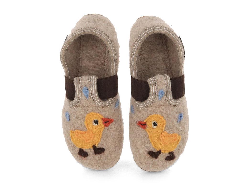 HAFLINGER Pantofole per bambini Everest Quak Quak, effetto marmorizzato