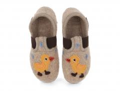 Pantofole per bambini HAFLINGER Everest Quak Quak, colo