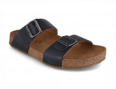 Sandalo biologico HAFLINGER per uomo Andrea, navy
