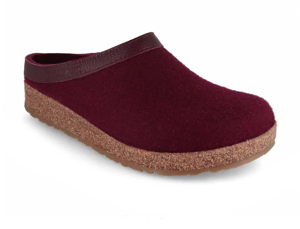 HAFLINGER Zoccoli in feltro Grizzly Torben, bordeaux
