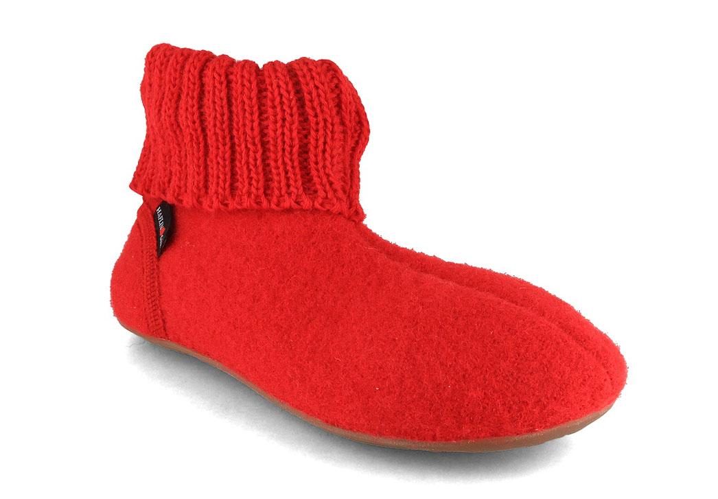 HAFLINGER pantofole da donna Everest Karlo, rubino