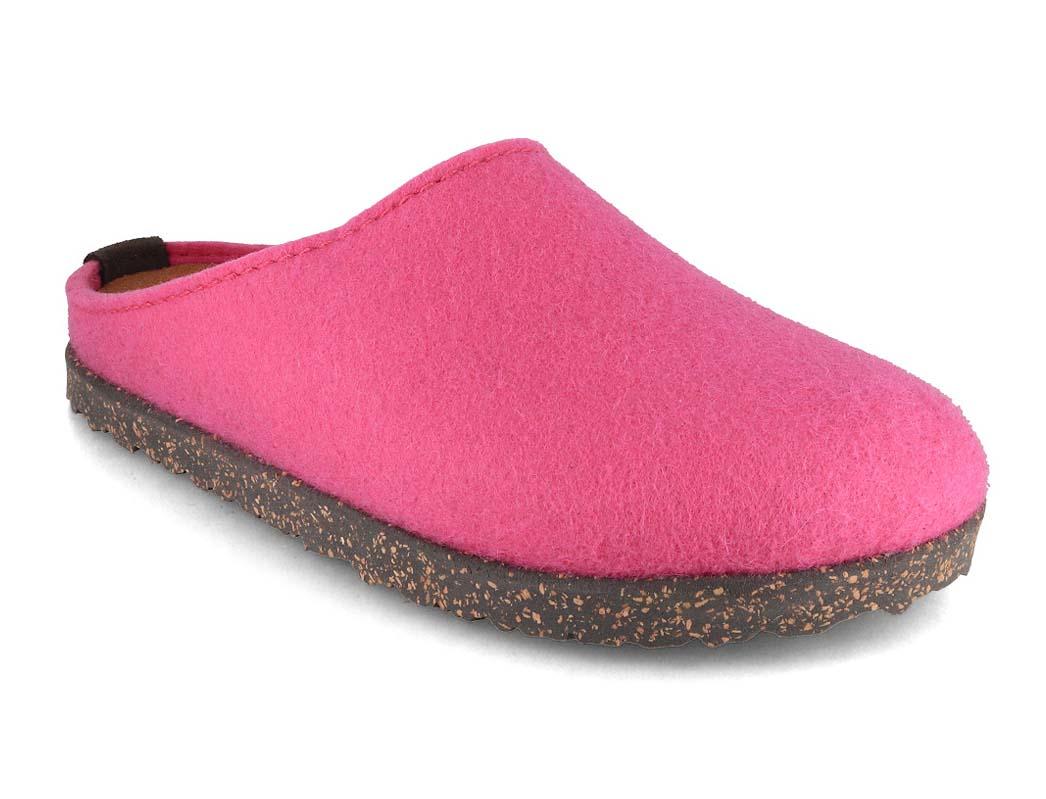 HAFLINGER pantofole da donna in feltro Manhattan , rosa