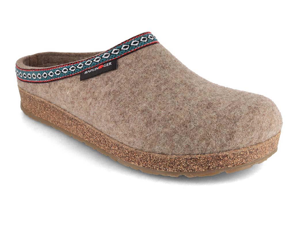 HAFLINGER pantofole in feltro Grizzly Franzl, torba