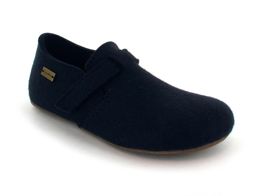 Haflinger Pantofole Everest Focus, blu medio