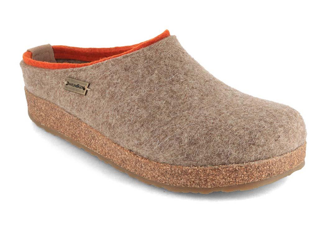 Haflinger Pantofole in feltro Grizzly Kris, torba