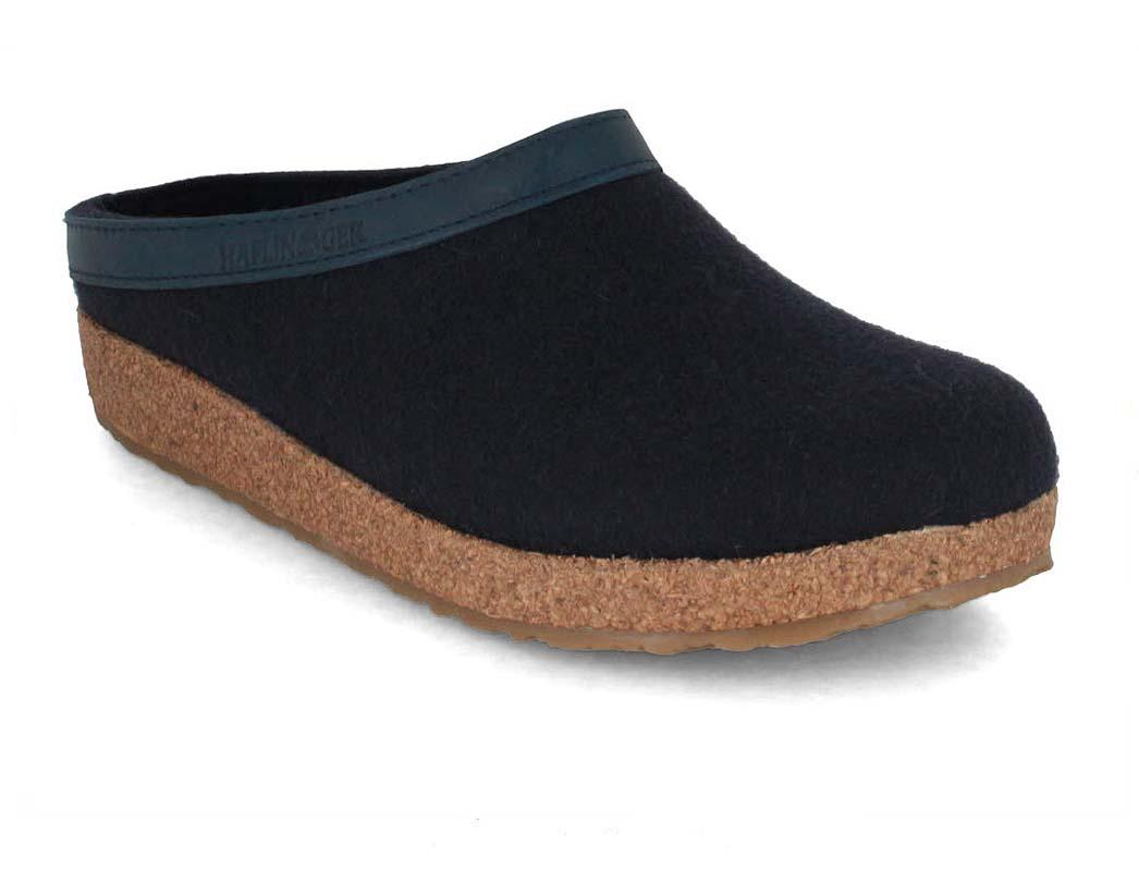 Haflinger Pantofole in feltro Grizzly Torben, marrone melange