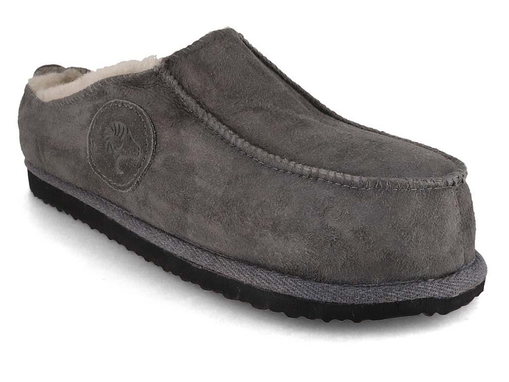 Lammbock� Pantofole in pelle di agnello Lammbert, grigio