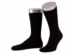 Calzino comfort Lusana senza elastico, nero