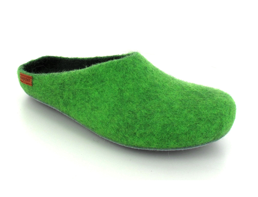 Magicfelt� Pantofole da donna in feltro, verde