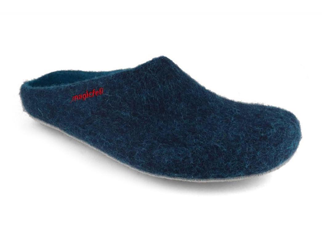 Magicfelt� Pantofole in feltro, petrolio scuro