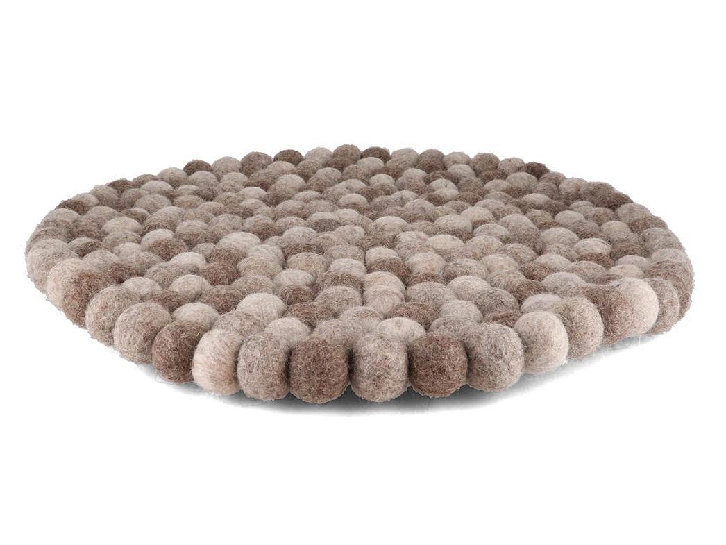 Palline di feltro WoolFit� per la decorazione della tavola, rotonde 40 cm, naturali