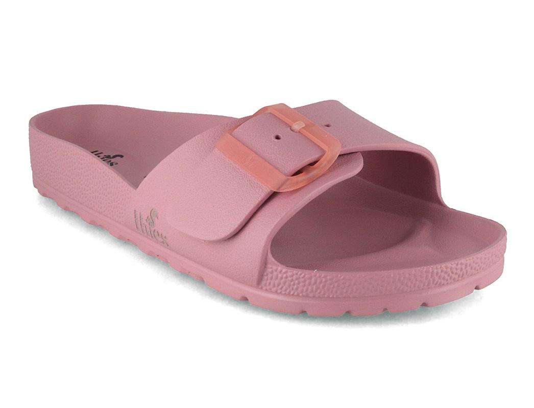 Pantofola da bagno vegana da donna Thies Ecofoam, malva