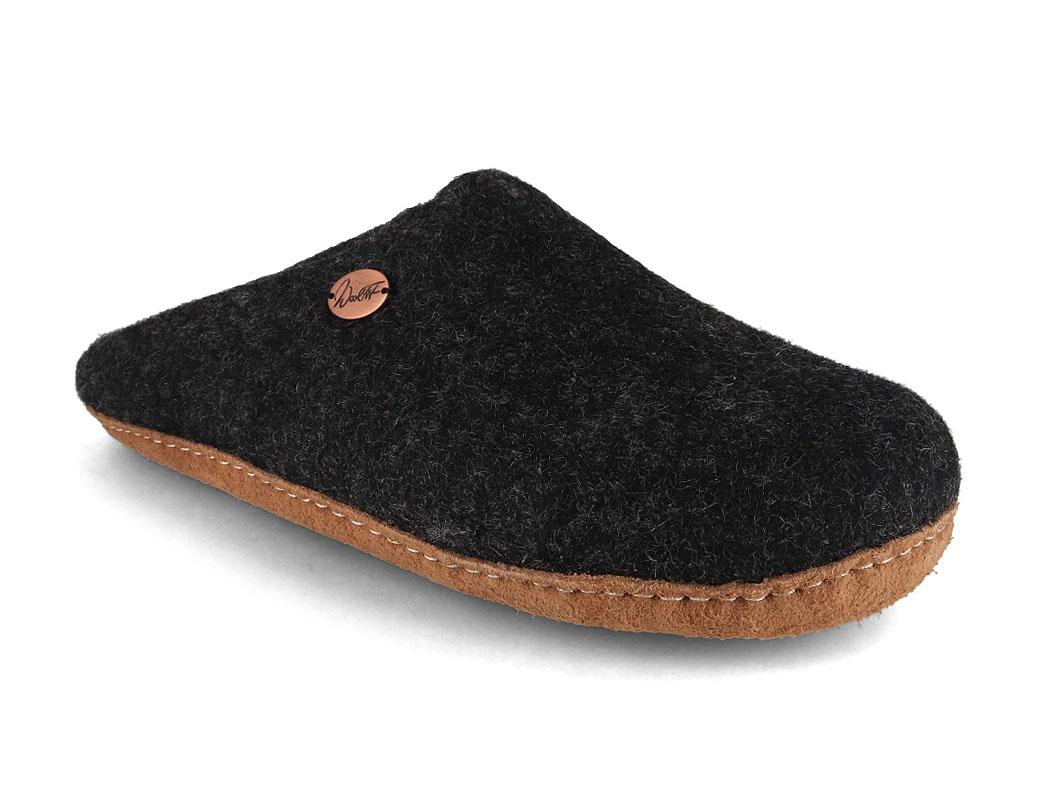 Pantofola in feltro WoolFit� unisex Tibet, grigio