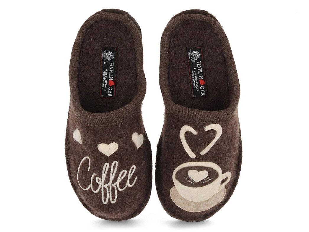 Pantofole HAFLINGER Flair Coffee Time, marrone screziato