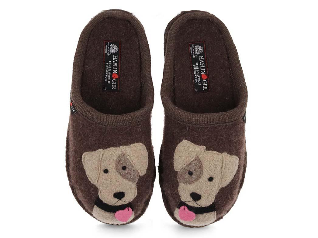 Pantofole HAFLINGER Flair Rudi, marrone screziato