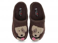 Pantofole HAFLINGER Flair Rudi, marrone screziato