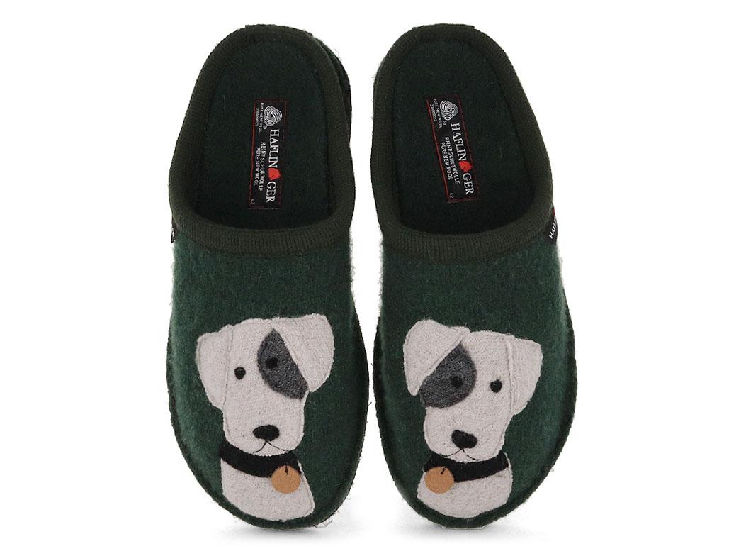 Pantofole HAFLINGER Flair Rudi, verde muschio