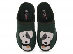 Pantofole HAFLINGER Flair Rudi, verde muschio