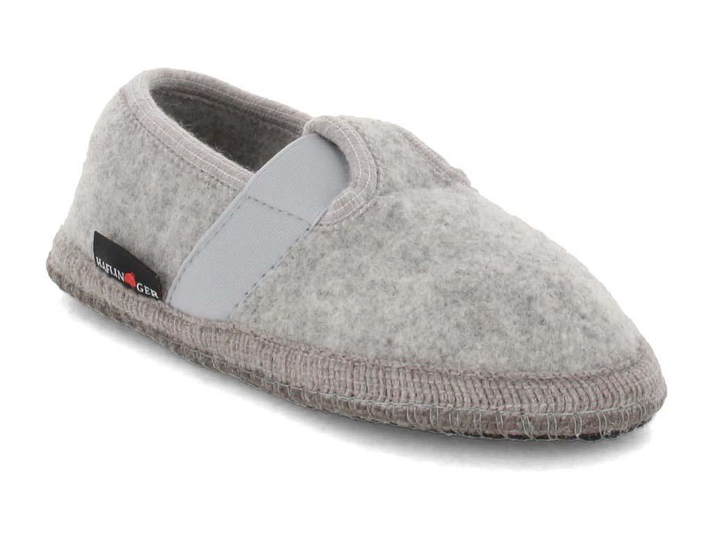 Pantofole HAFLINGER Joschi per bambini, grigio pietra