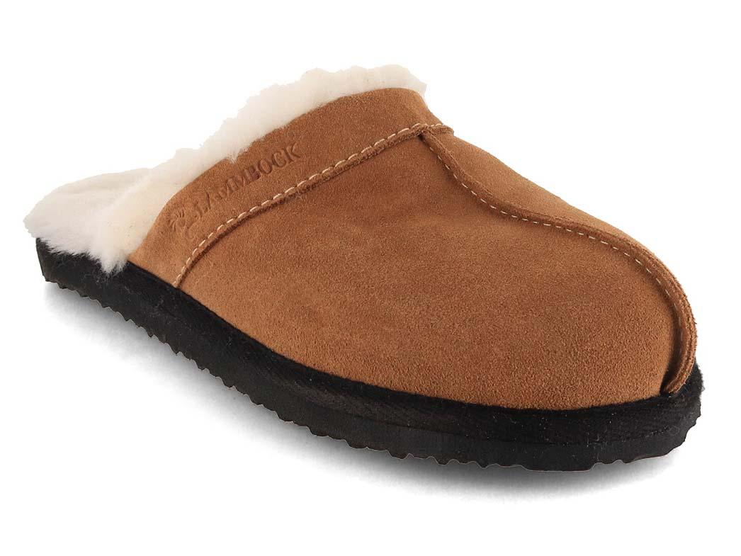 Pantofole Lammbock� in pelle di agnello Woolson, cognac