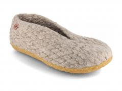 WoolFit� Woolies con suola in gomma naturale, naturale