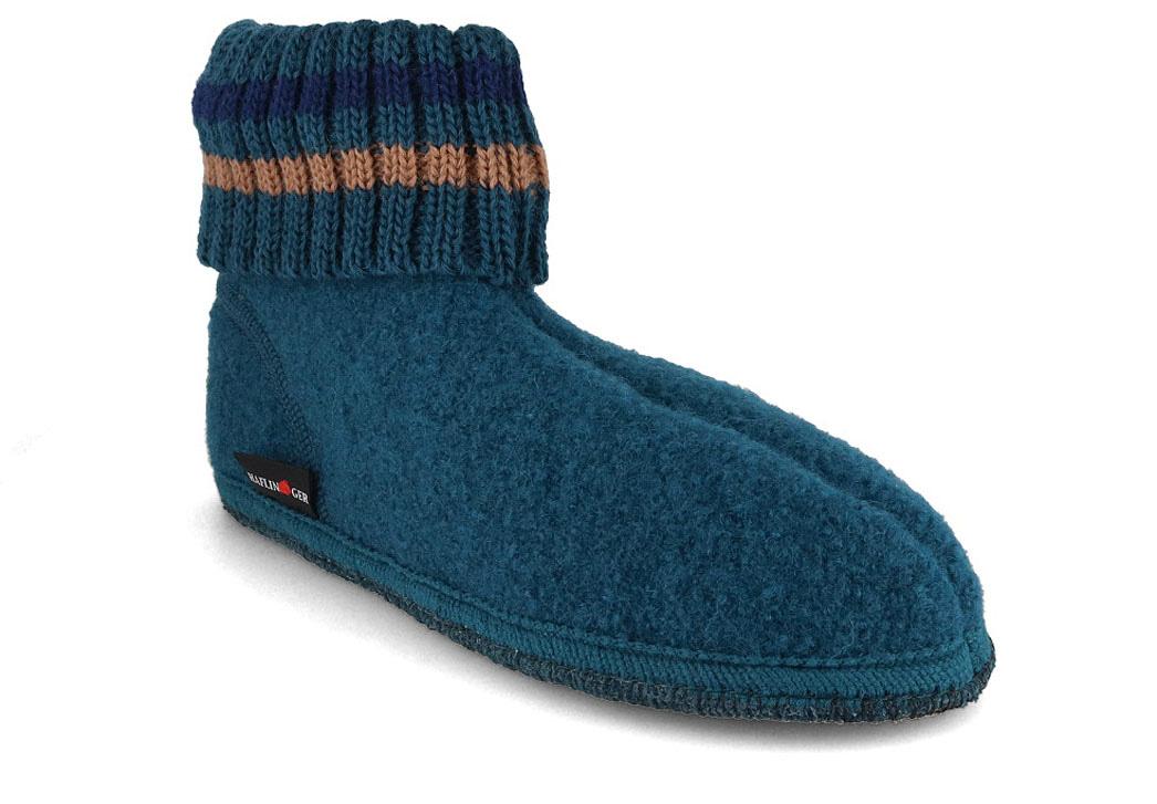 Pantofole da casa HAFLINGER Paul, turchese