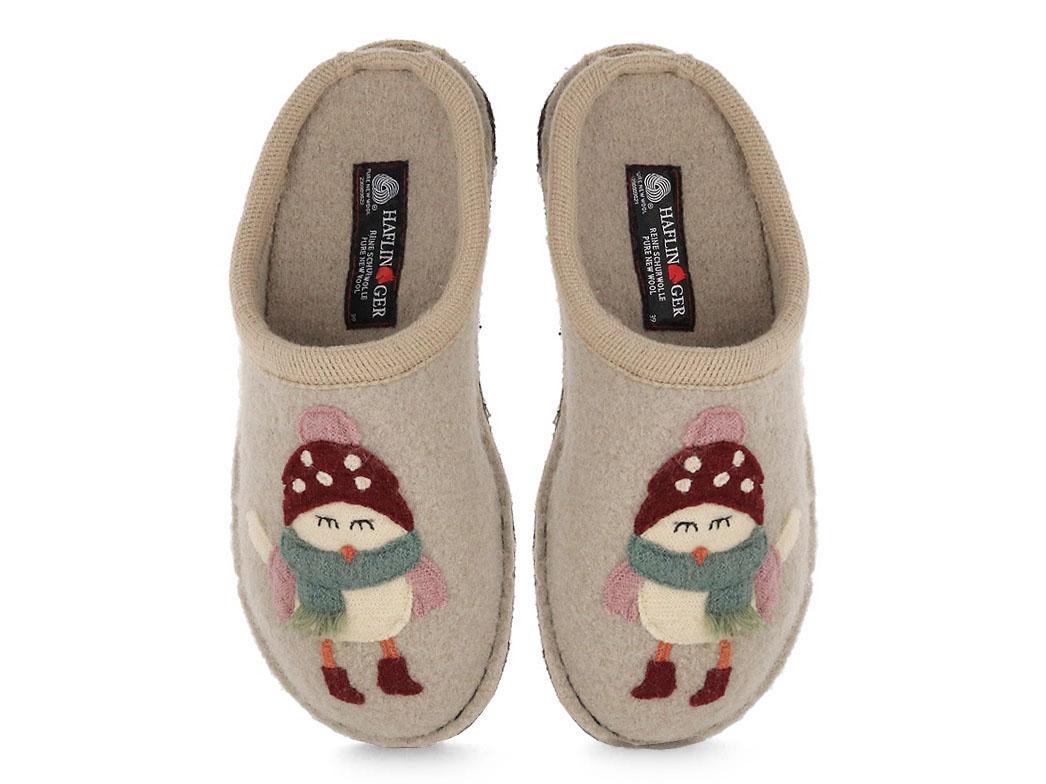 Pantofole da donna HAFLINGER Flair Birdie, beige