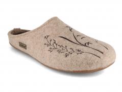 Pantofole da donna HAFLINGER in feltro Everest Botanica, beige